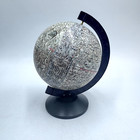 Vtg 1970 Apollo Moon Flights Globe With Box And Flight Time Schedule
