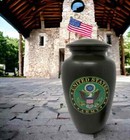Elegant Army Cremation Urn For Human Ashes Adult Size  Suitable For Male Female