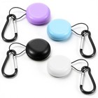 4 Pcs Earplug Case  Portable Loop Ear Plug Carrying Case With Travel Keychain 