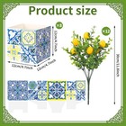 Giegxin Blue Tiles Lemon Table Centerpiece Decor Amalfi Coast Decorations