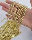 Real 14k Yellow Gold Miami Cuban Link Chain Necklace 6mm   9mm     8  To 30  14kt