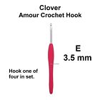 Clover Amour Crochet Hook Set E G H I Steel Soft Handle Brand New