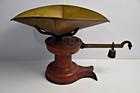Antique 19th Century Howe Boale Rutland Wi Fish Tail Red Cast Iron Scale