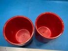 2   larger Beautifully Marbled Bakelite Ap Games Backgammon Dice  Cups