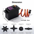 Mg996r Digital High Torque Servo Motor Metal Gear For Rc Car Robot Boat  2-pack 