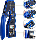Rj45 Crimp Tool Kit  Ethernet Crimping Tool Kit For Pass Through Rj45 Connectors