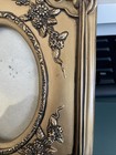 Vintage Resin Gold Ornate Roses Floral Flowers Victorian Picture Frame