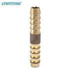 10pcs Brass Barb Splicer Mender 1 4   Hose Id Fitting Air Water Fuel Hose Joiner