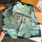 Fine Artificial Silk  27  Mulberry Square Scarf Neckerchief Wrap Turban Floral