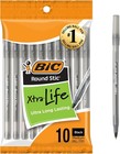 Black Ballpoint Pens Medium Point 1 0mm Smooth Writing Office School 10 Pack