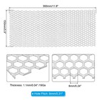 11 8  X 5 9  Perforated Metal Sheets  19ga 0 24  Hexagonal Hole 304 Stainless   