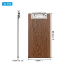 Check Presenters For Restaurants  20pcs Mini Clipboard Wood Check Holder  Brown