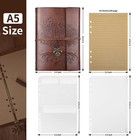 Leather Journal Notebook  Refillable Travel Vintage Writing Journals Diary  Gift