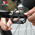 Bike Pedals Ultralight T700 Carbon Fiber Titanium Axle 3 Bearings Bicycle Pedals