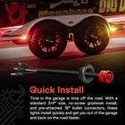 10pc Red Trailer Led Marker Lights Turn Brake Tail Small Truck Rv Dot Fmvss