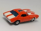 Vintage Aurora Tjet Xlerators Orange  1 Camaro White Stripes Ho Slot Car No Run