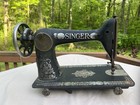 1910 Antique Singer Sewing Machine 28 Red Eye Treadle Manual Machine