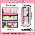 Nursing Foldable Plastic Clipboard 3 Layers With Medical Edition Cheat Sheets   