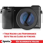 Opteka 10x Macro Lens For Canon T5i T6 T6i T6s T7i T7 T8i With 18-55mm Lens 58mm