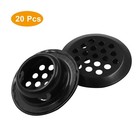 Auvotuis 20pcs Circular Air Vents Black Soffit Vent  Stainless 19mm 