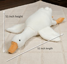 Funny Goose Plush Toy Soft Duck Pillow Cute Stuffed Animal 51 Inch