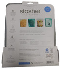 Stasher Plastic Free Silicone Food Grade Reusable Storage Bag  Clear  1 2 Gallon