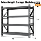 Heavy Duty Garage Shelving 73  H 3000lbs Load Capacity Metal Garage Storage