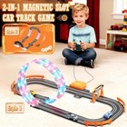 Slot Car Race Track Set Electric Powered Race Track Dual Racing Car Track Set