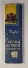 Vintage Old Taylor Roast Meat And Poultry Thermometer And Skewer 