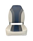 Boat Seat  High Back  Striped Fold Down  1012-abcd Gray charcoal navy