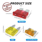 306pcs Car Fuses Assortment Kit  Mixed Vehicle Blade Standard   Mini  