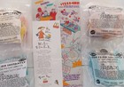 Set Of 4 Flintstones Happy Meal Toys And Super Rare Hm Bag  - Mint Condition  