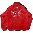 Vintage F1 Jacket For Budweiser Embroidered Patches Unisex Racing Jacket Red