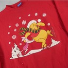 Vintage Disney Winnie The Pooh Christmas Sweatshirt Mens Xl Red Holiday Sweater
