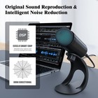 Usb Computer Microphone  Podcast Mic Desktop With Mute Button For Recording S   