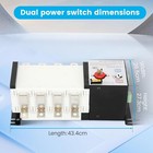 250 Amp 400 V Generator Automatic Transfer Switch 4p 50 60hz Dual Power Pc Level