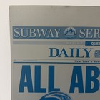 2000 Ny Daily News Printing Plate - Jeter Piazza  all Aboard  Subway Series