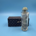 Chinese Inside Painted Glass Snuff Bottle Landscape Mountains Bamboo House Vtg