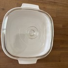 Vintage Corningware 4 Qt Floral Bouquet A-84-b Casserole Dish With Clear Lid