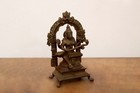 Saraswati Statue Antique Hindu Goddess Sculpture Vintage Temple Idol Pooja Deity