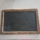 Antique Student Wood Frame School Slate Chalkboard Double Sided 8 5 X 12 5