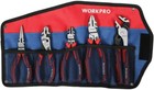 Workpro 5 Pieces Pliers Set Premium Cr-v Construction Linesman Pliers With Pouch