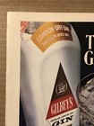 1979 Gilbeys London Dry Gin Print Ad Smooth - The Frosty Gin   Tonic Vtg 1970s