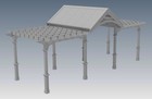 Grape Vine Outdoor Pergola - Patio Cover Veranda V3 -   Full Building Plans