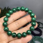 Natural Malachite Polish Stone Bracelets Crystal Ball Sphere Specimen 10mm 40g