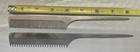 Vintage Aluminum Rat Tail Comb Professional Hair Styling Combs Metal 8  Qty  2