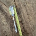 Vintage Meriden Silverplate Sugar Shell Clamshell Spoon 5 1 2   