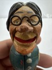 Vintage  Mechanical Bottle Stopper     Carved Woman