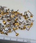 Lot Of 100 Vintage Watch Crown And Stems Gold Silver Color Various Sizes
