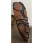 Hand Carved Wood African Mask 16x6 75  Tribal Sculpture Wall Hanging Art Decor
